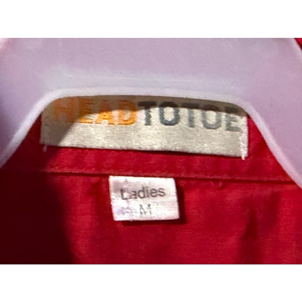 Snap-on Franchisee Conference Red Button Up Shirt Womens Medium Head To Toe Logo - Picture 4 of 5